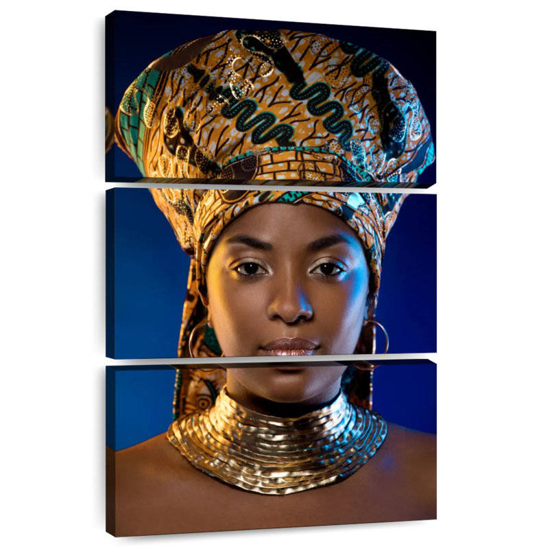 Leisha, femme noire majestueuse, H 45 po x l 28 po
