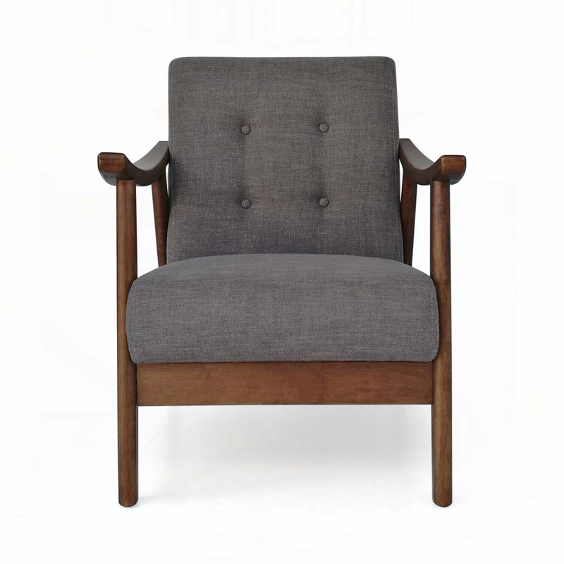 Fauteuil Lagunas, Polyester gris foncé