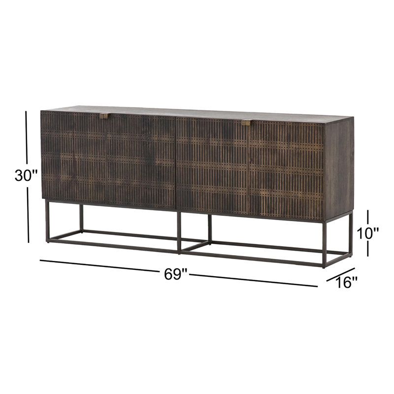 Kelby 69'' W Sideboard, Vintage Brown