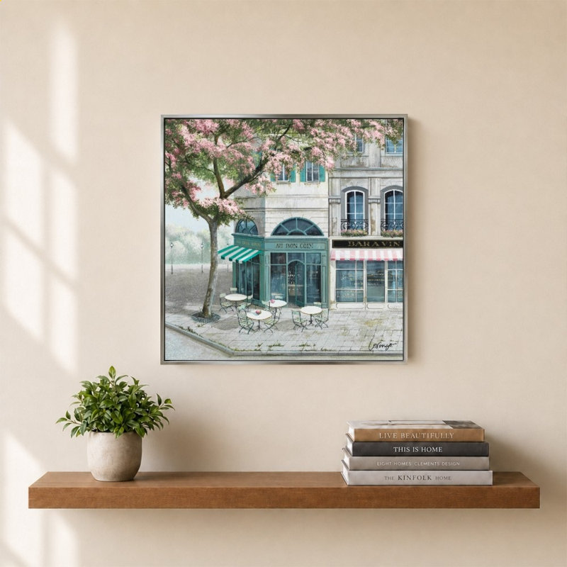 «Quiet Corner Cafe» par Lorenzo Collective - Impression sur toile