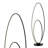 Voltaire 47'' Black LED Novelty Floor Lamp