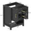 Base de meuble-lavabo simple 24 po seulement-124945107-124945104