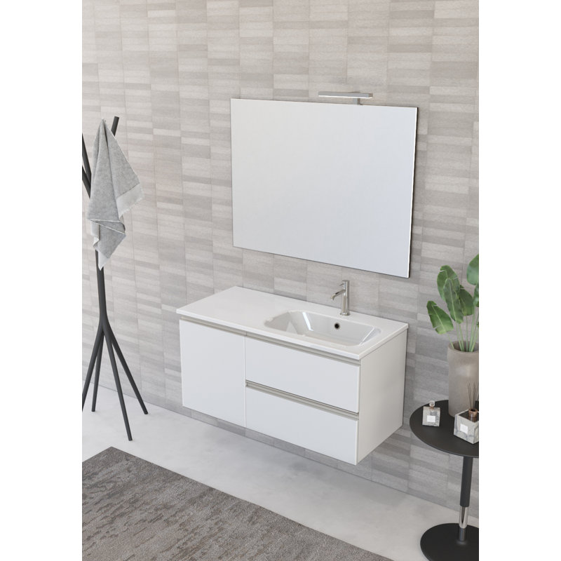 Calloway Single Vanity, White