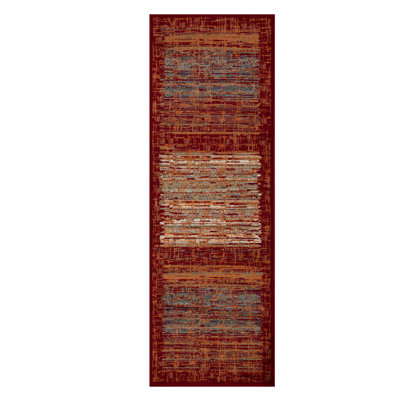 Tapis d'intérieur à rayures 100% polypropylène Ellagh