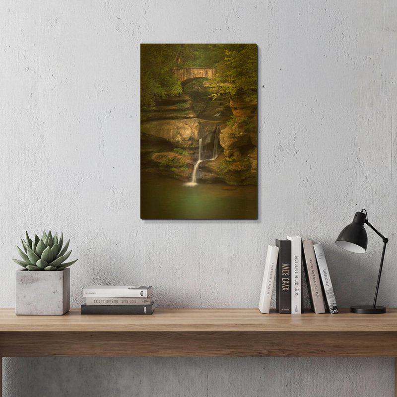 «Upper Falls Old Mans Cave» par Alan Majchrowicz, art mural en métal, 16 po x 24 po, 16 po x 24 po