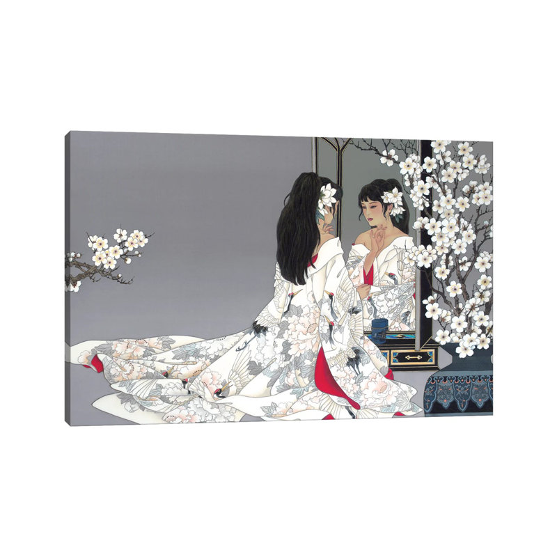 «Reflections» par Caroline R. Young, reproduction d'art sur toile tendue, H 40 po x l 60 po x 1,5 po