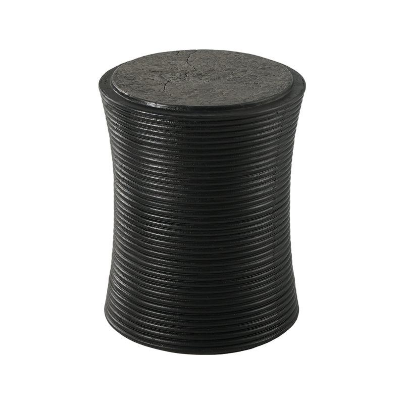 Carrin Outdoor Concrete Side Table