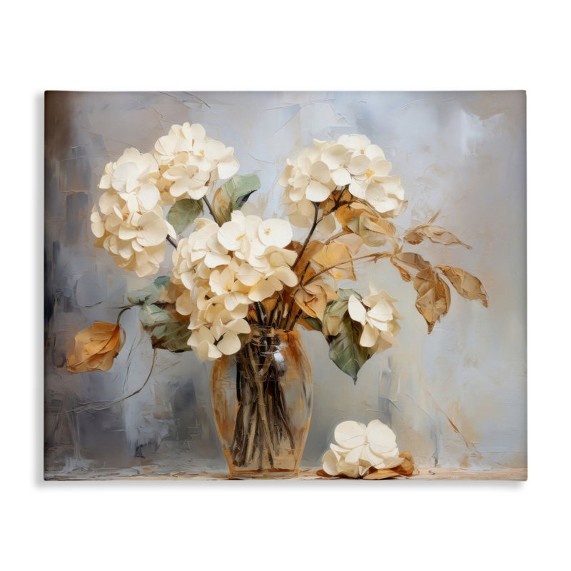 Aged With Grace Hydrangeas Canvas, design by LSR Creative Studio, 24" H x 30" W