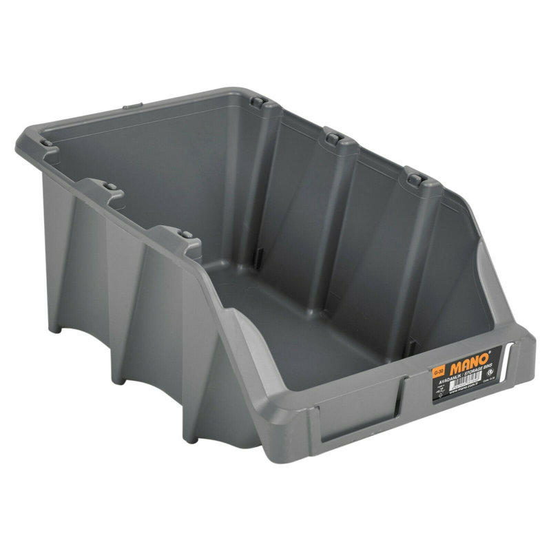 Plastic Wall Mounted Shelving Unit, 15cm H x 22cm W x 35cm D