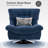 Antionett Modern Swivel Accent Chairs, Chenille Upholstered Wingback Leisure Sofa Chair-69073233