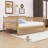 Wooden Daybed with Headboard and Trundle-1133844702-1133844712