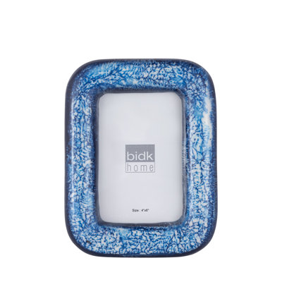 Blue Resin & MDF 4X6 Photo Frame