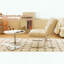 Chaise d'appoint moderne avec structure en métal, siège surdimensionné et dossier à oreilles-883878119