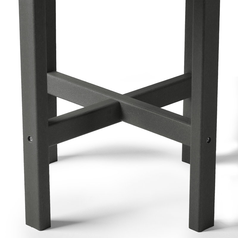 Altura Salvo 18" W Round Outdoor Side Table, Gray