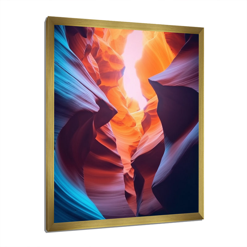 Canyon Antelope Harmony IV, Encadrement doré, H 32 po x l 24 po x P 1 po