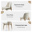 Wood Dining Chairs Modern Fabric Upholstered Kitchen Side Chairs-807263230-831071320