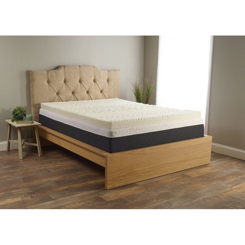 Twin 3'' Off-White Memory Foam Mattress Topper