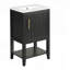 Meuble-lavabo de 20 pouces avec lavabo, porte à fermeture douce et grand espace de rangement pour les salles de bain modernes-129184609