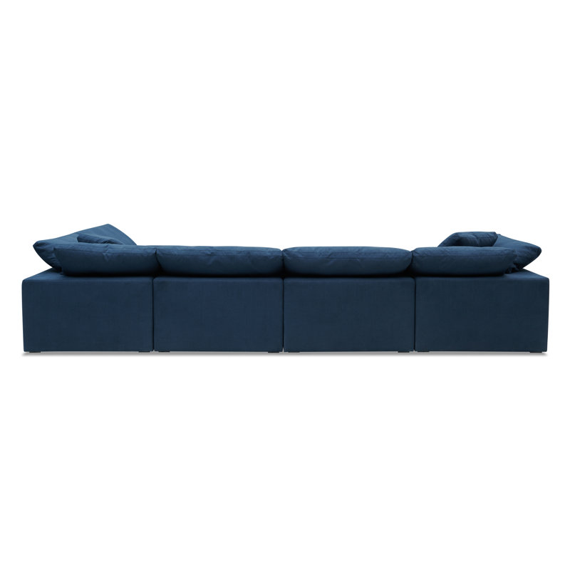 Calana Modular Sectional, Navy, 6 Piece