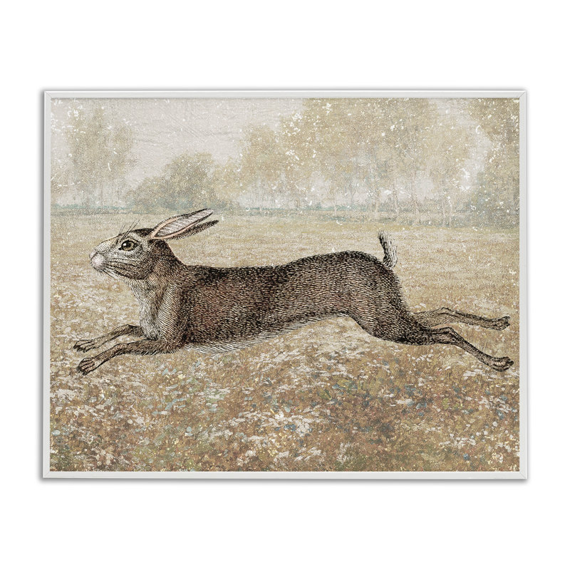 Giclée de saut d'obstacles traditionnelle par Daphne Polselli, Estampe numérique encadrée blanc bord de mer