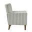 Fauteuil en polyester l 31 po avec pieds en bois massif Arching-84241119