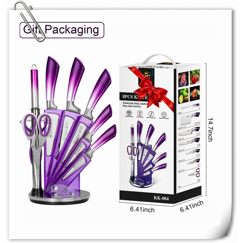 Rephen Knife 9 Piece Knife Block Set