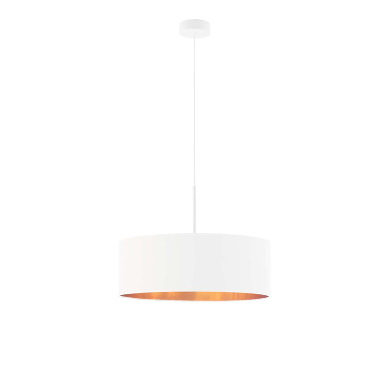 Sundberg 3 - Light Drum Pendant, 120cm H x 50cm W x 50cm D, White, White