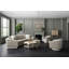 Caracole Upholstery Swivel Tufted Barrel Chair
