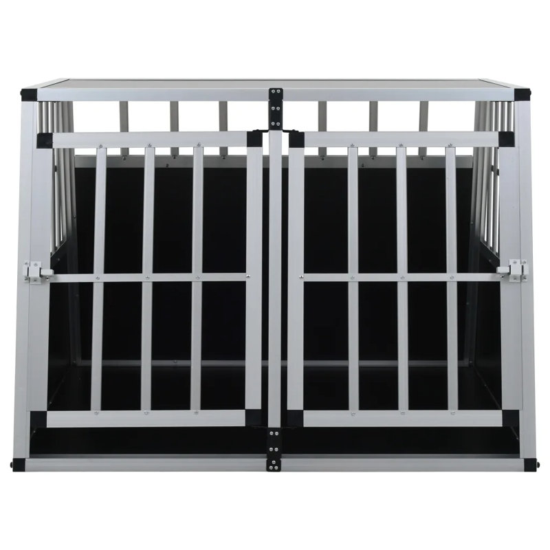 Tybalt Pet Crate with 2 Doors, 69cm H x 94cm W x 88cm D