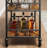 3-tier Rolling Bar Cart With Wine Rack & Removable Tray-1962035168