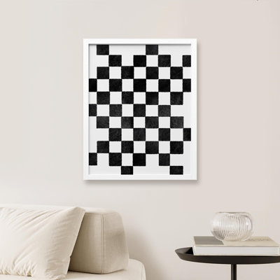 " Black And White Checkerboard "
