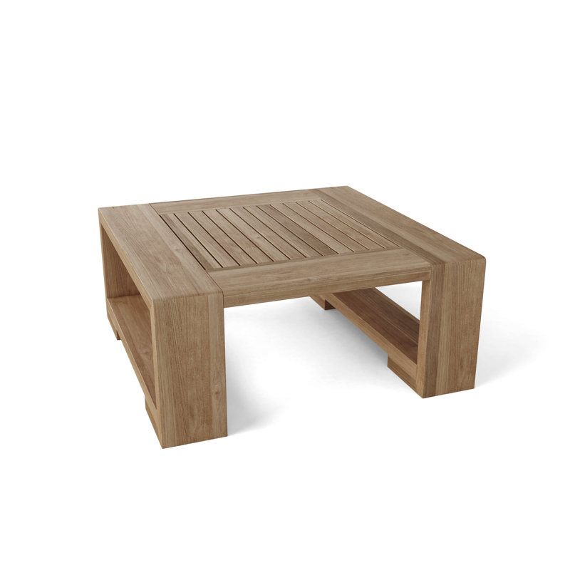 Capistrano Outdoor Teak Ottoman