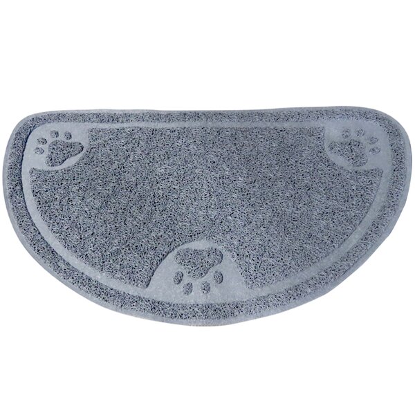 DRYMATE Protective & Decorative Cat Litter Mat, Fish Kitty, Large, 20-in x  28-in 