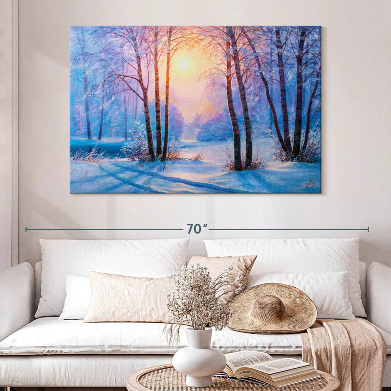 Forêt de neige d'Alvord, H 34 po x l 51 po