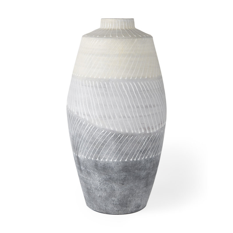 Vase de table en céramique 17 po