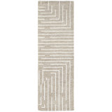 Fenner Transitional Geometric, Taupe/Ivory Area Rug