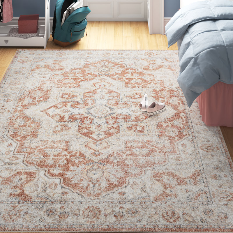 Lago Vista Washable Oriental Indoor Rug, Rectangle 6'7" x 9'
