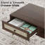 Mid-Century moderne avec tiroir et tablette, pour le salon et le bureau