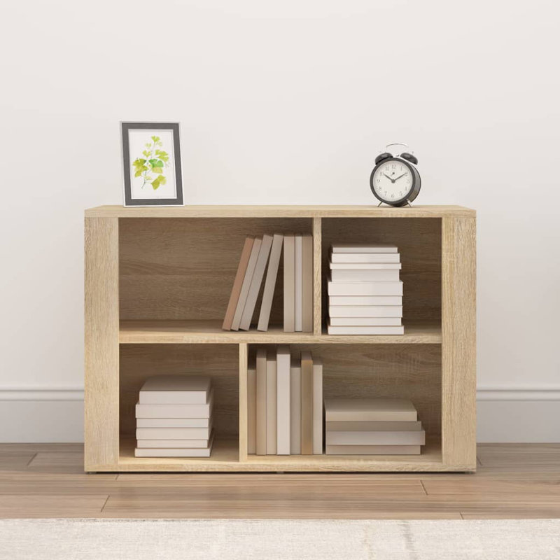 Jameela 54cm H x 80cm W Standard Bookcase, Sonoma Oak