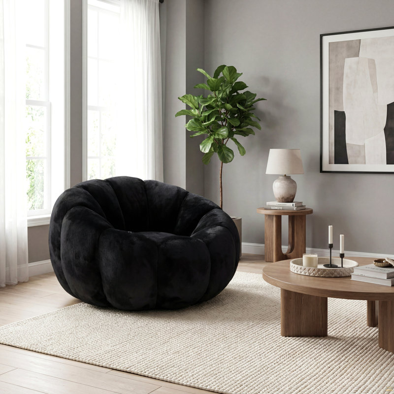 Fauteuil à billes pour adulte, canapé à billes de forme florale
