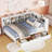 White Wooden Full Size Daybed With 2 Drawers, Storage Shelf & USB Charging Ports-1273441925-1273441924