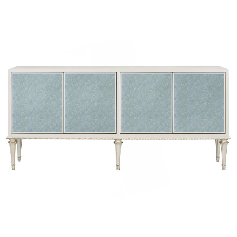 Console avec portes tactiles ouvertes