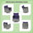Erol Patio Outdoor Furniture Set Brown Rattan Seating Armchairs Set Swiveling Rockers for Outdoor Occasions of Lawn, Poolside-319848281-319848287