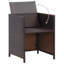 Ensemble repas de patio avec coussins 3 pièces-408664526