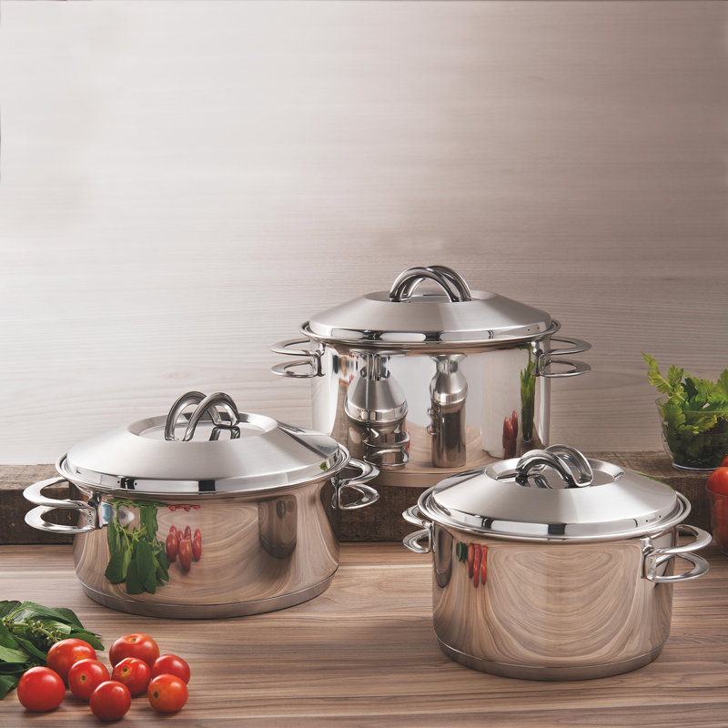 Solar 9 - Piece Stainless Steel Cookware Set