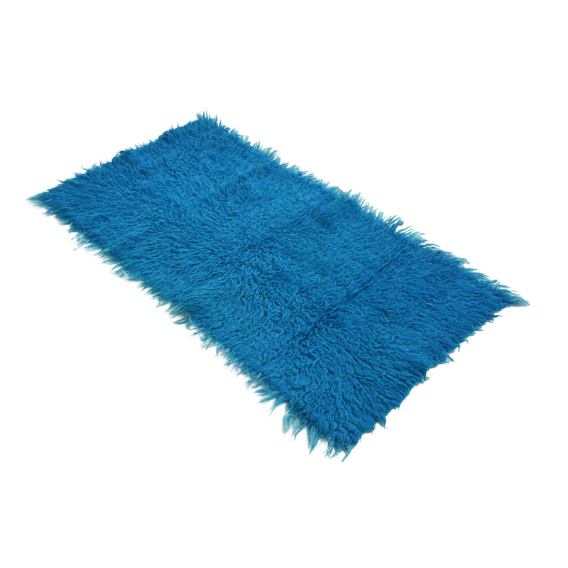 Rectangle 2'1 x 4'1 Pires Blue Rug