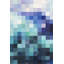 «Pixelized Landscape - Shapes», toile encadrée moderne-119951055