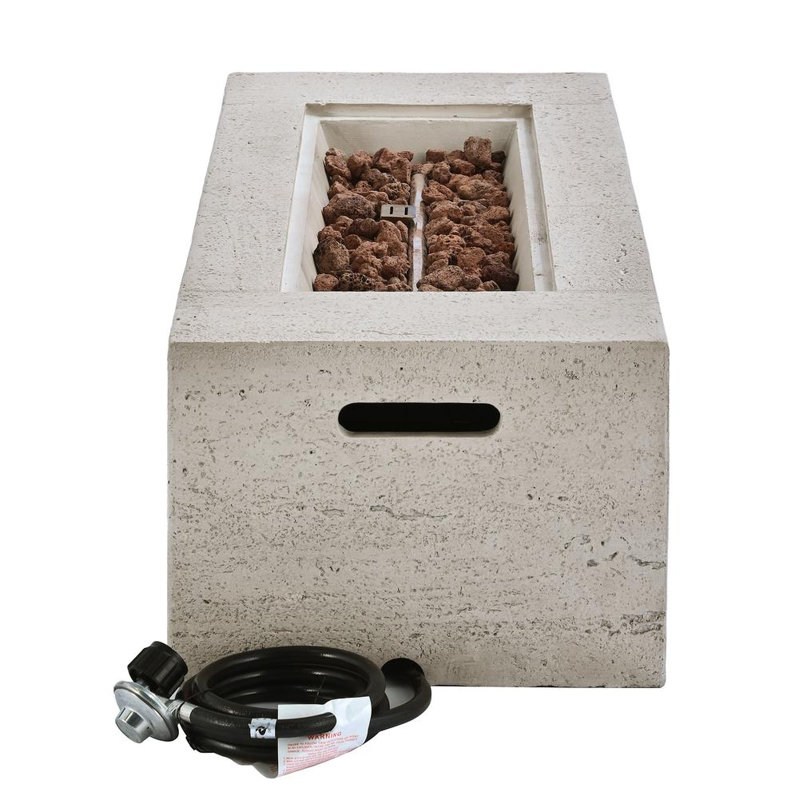 Propane / Natural Gas Outdoor Fire Pit Table, Beige
