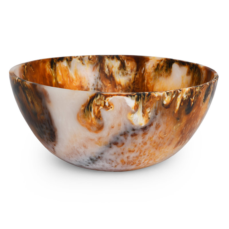 Bol de service en résine Isanti , 12", Brun