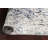 One-of-a-Kind 4' x 6'1" New Age Rectangle Silk and Wool Area Rug in Blue and Ivory